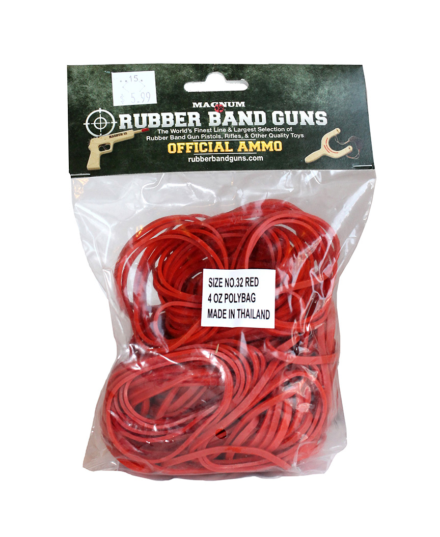 Rubber Band Ammo - Red  Catskill Mountain Country Store